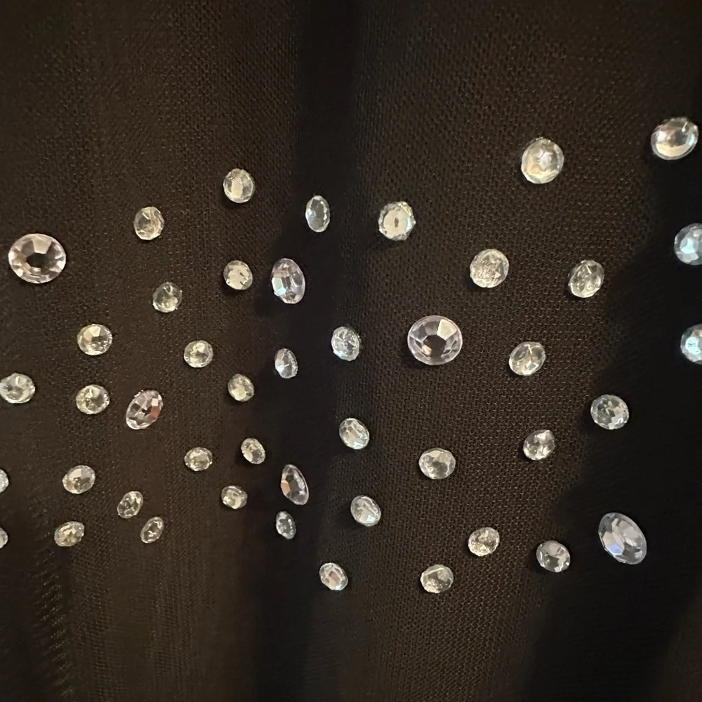 Black Rhinestone Bodysuit - Picture 3 of 3